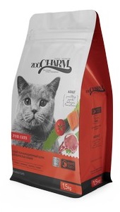 корм Secret For Pets ZOOCHARM 8 кг для кошек птица,свинина,лосось и томат
